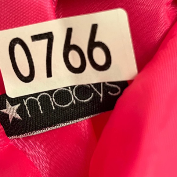 Macy’s Stripes & Floral Pattern Vinyl Tote - Picture 4 of 7